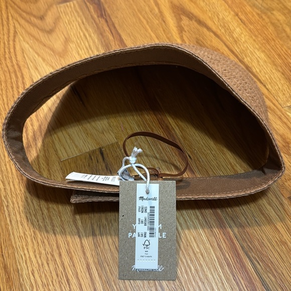 NWT Madewell Packable Braided Straw Visor - Picture 4 of 4